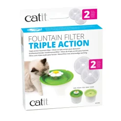 Triple Action Fountain Filter 2 Pack