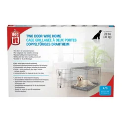 Two Door Wire Crate - Large - 91 x 56 x 62 cm (36 x 22 x 24.5 in)